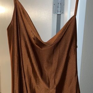 Sexy silky strappy dress